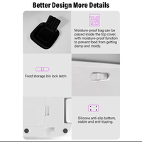 Distributeur automatique intelligent 3L pour animaux de compagnie avec caméra HD, contrôle via application WiFi, enregistreur vocal, distributeur de nourriture programmable, portable et rechargeable pour chats et chiens