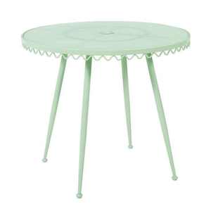Table Basse d'Extérieur Robuste en Fer Vert pour Hôtels, Cafés, Entrepôts, Jardins, Terrasses, Balcons et Espaces de Réception - Product Image 1