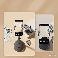 Support de téléphone portable pliable pour enregistrement vidéo Support de téléphone pivotant inclinable à 360 degrés pour trépied tournage cuisson peinture