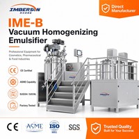 Émulsifiant sous vide fixe 100L-3000L avec élévateur hydraulique et homogénéisateur à circulation interne/externe pour la production de lotions et de soins capillaires