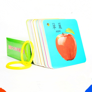 Set Kartu Flash Tiongkok dari Alfabet, Warna, Kata, 20 Kartu dengan 240 Gambar, Kartu Flash Belajar Pendidikan TK - Product Image 3