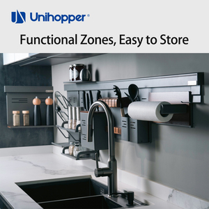 UNIHOPPER - Portacuchillos Magnético Multifuncional de Madera Maciza de Fresno con Soporte para Utensilios, Organizador de <span class=keywords><strong>Cocina</strong></span> - Product Image 5