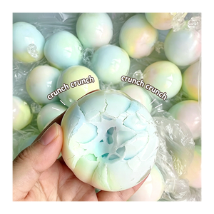 TOYSRUNNER Slime artistique brillant effet cire craquelée, jouet à presser, boule anti-stress artisanale, élastique de poche, aide à la concentration pour le bureau - Product Image 4