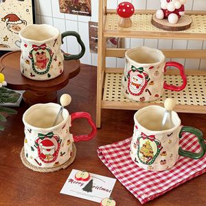 Christmas Foreign Trade Ceramic Mug Large Capacity Cute Creative Design Customized Logo Without Lid Gift - Product Image 2