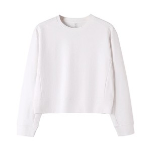 <span class=keywords><strong>Felpa</strong></span> casual a <span class=keywords><strong>maniche</strong></span> <span class=keywords><strong>corte</strong></span> in misto cotone per autunno e inverno, dal design a tinta unita, antibatterica - Product Image 6