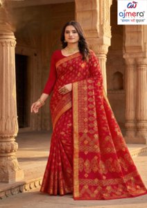 Stylish Elegant Traditional Ajmera Cotton <b>Saree</b> Soft Printed Ethnic Fashion Wear Collection for Women - Product Image 5