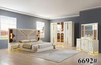 Ensemble de chambre à coucher complet de style turc classique économique, lit king size, lit double, ensemble de meubles de chambre à coucher modernes