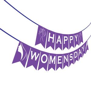 ป้ายแฮปปี้วันสตรีสำหรับการเฉลิมฉลองวันสตรี วันสตรีสากล ของตกแต่งงานปาร์ตี้สำหรับตกแต่งเตาผิง - Product Image 2