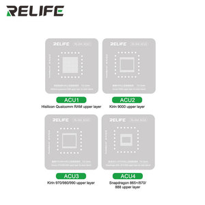 Relife RL-044 58pcs CPU reballing tin Template Kit đối với Samsung Huawei Xiaomi Android Bo mạch chủ sửa chữa rework BGA Stencil công cụ - Product Image 6