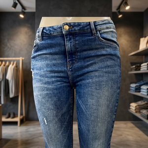 Jeans Ajustados Rasgados de Marca de Moda para Mujer, Tallas 26-36 Pulgadas, Productos Excedentes de Prendas Listas para Usar de Bangladés, Lavado 02 - Product Image 3