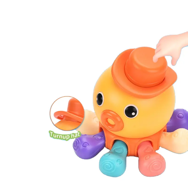 Hot selling products 2023 Rotating Octopus Preschool Music Toys Recreational Toys for Kids Finger-training