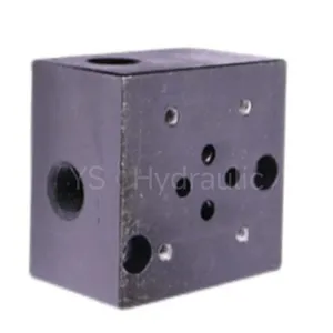 Durchfluss regelventil Hydraulik ventil block aus Aluminium gusseisen Hydraulik ventil block 02-1W 03-1W