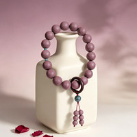 Bracelet-collier en perles parfumées à la rose, à base d'herbes naturelles, traditionnel, fait main, apaisant, calmant, soin de la peau, cadeau
