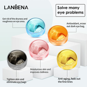 Mascarillas <span class=keywords><strong>de</strong></span> Ojos LANBENA con <span class=keywords><strong>Oro</strong></span> 24K para Eliminar Ojeras, Bolsas en los Ojos y Arrugas en la Frente, Parches <span class=keywords><strong>de</strong></span> Ojos con Ácido Hialurónico, Retinol y Perla Negra - Product Image 4