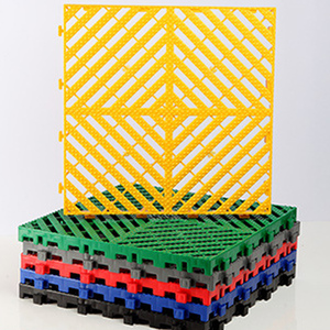 Grille de <span class=keywords><strong>sol</strong></span> moderne pour lavage de voitures, conception sans rainures, <span class=keywords><strong>panneau</strong></span> en maille plastique épais pour drainage et étanchéité, idéal pour entrepôts et ateliers - Product Image 5