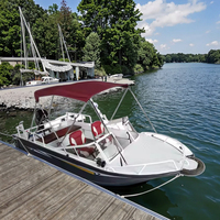 Nouveau Bateau de Pêche au Requin 2026, 5,8m de Long, 40CV, Console Centrale en Aluminium de 3mm d'Épaisseur, Bateau à Jet, Vitesse 50KM/H+, Vente Chaude