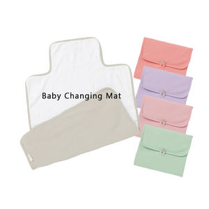 <span class=keywords><strong>Matelas</strong></span> <span class=keywords><strong>à</strong></span> <span class=keywords><strong>langer</strong></span> pliable en coton tricoté facile <span class=keywords><strong>à</strong></span> transporter pour bébé - Product Image 1