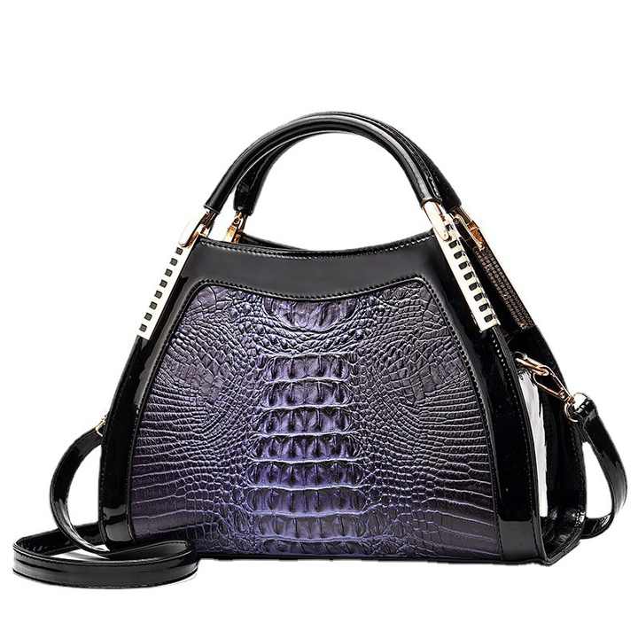 High Quality Luxury Crocodile Leather Crossbody Tote Bag Large Bolsos