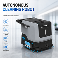 Robot laveur de sols autonome TN10, machine de nettoyage compacte pour l'entretien des sols des installations intérieures