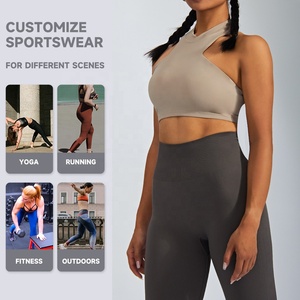JIEJIN palestra per esercizi comodi Stretch medio supporto antiurto Comfort Running Fitness vuoto Sexy Yoga Halter sport <span class=keywords><strong>B</strong></span> - Product Image 6
