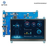 Écran LCD 7 pouces QTSS, châssis d'affichage TFT IPS 1024x600 HMI pour Raspberry PI, écran tactile capacitif, écran secondaire, 1 an