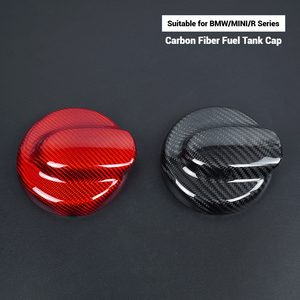 คาร์บอนไฟเบอร์จริงถังน้ำมันเชื้อเพลิงรถยนต์สำหรับ R56ขนาดเล็ก R56LCI คลับมุน R55 LCL อุปกรณ์เสริมภายนอกรถยนต์ - Product Image 2