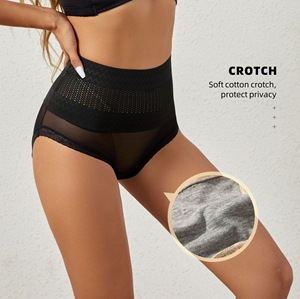 Nuevo estilo transpirable de cintura media pantalones de abdominoplastia pantalones triangulares reductores de barriga hermoso cuerpo ropa interior moldeadora de levantamiento de cadera - Product Image 2