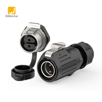 Connecteur automatique droit étanche IP68 LP20 de haute qualité 10A, prise mâle/femelle circulaire 4/5 broches
