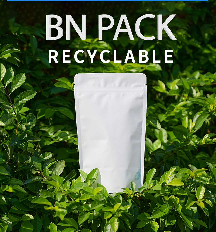 100% Recyclable Stand Up Pouches Mono PE Material Sachets Food Packaging