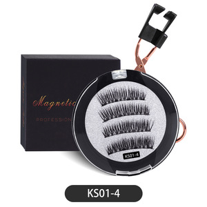Marque privée Faux <span class=keywords><strong>Cils</strong></span> 3d Vegan Eye Lashes Vendeur Fluffy Faux Vison Faux Faux Bande Complète <span class=keywords><strong>Cils</strong></span> Magnétiques Naturels - Product Image 2