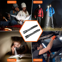 Lampe torche médicale à clip pour stylo, 800LM, rechargeable par USB, zoom LED, en alliage d'aluminium, étanche, pour camping et inspection (EDC)