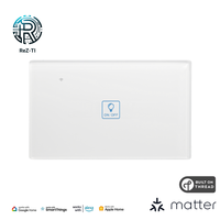 Interrupteur mural intelligent ReZ-TI Matter Over Thread, commande à distance pour maison intelligente, compatible avec Apple Home, Alexa, Google Home, Smart Things