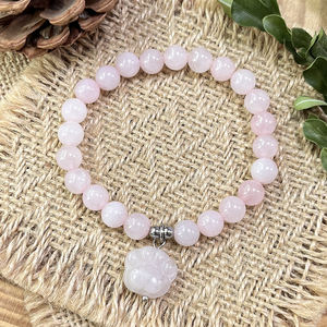 トレンディな犬の足、猫の足女性の癒しのジュエリーピンククリスタルハートビーズのストレッチブレスレットパーティーやギフトWtihカード - Product Image 6