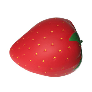 GL Jumbo Strawberry Giant Squishy, Juguete Sensorial de Fresa Gigante Personalizado al por Mayor, Juguete Blandito de Espuma de PU para Aliviar el Estrés - Product Image 2