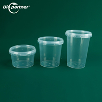 Groothandel PP gerecycled salade fruit soep koekjes verpakking DELI CUP doos tamper evident container wegwerpbaar
