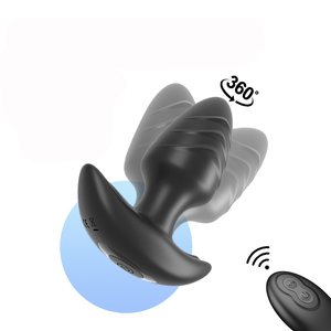 360&deg; Swinging Vibrating <strong>Anal</strong> <strong>Toys</strong> Male Butt Plug Vibrators <strong>Japan</strong> Remote Controlled <strong>Anal</strong> Plug <strong>Sex</strong> <strong>Toys</strong> for Men or Couples - Product Image 1
