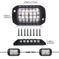Alta calidad impermeable 8 en 1 y 4 en 1 RGB Rock Light chasis luz ambiental APP + Control remoto para todoterreno barco ATV