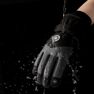 Gants de motoneige chauds et coupe-vent épais en polaire d'hiver pour hommes et femmes, gants de <span class=keywords><strong>ski</strong></span> antidérapants pour le snowboard et l'extérieur, avec LOGO personnalisé - Product Image 4