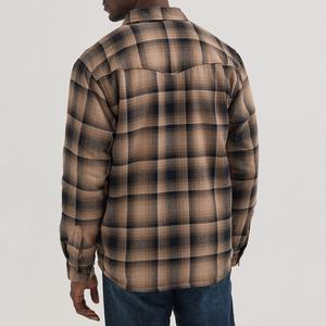 Camisas de Franela Sherpa Cálidas, Resistentes al Agua, con Botones a Presión, Forradas y con Rayas, de Manga Larga - Product Image 3