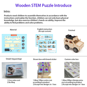 DIY 组装套装 16 件套 1-6 年级 STEM 玩具 教育用木制和塑料科学实验套件 适合 8 岁以上儿童 - Product Image 5