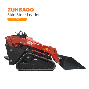 Chargeuse compacte Zunbaoo V1000, puissante, hydraulique, sur chenilles, garantie 1 an, camion <span class=keywords><strong>à</strong></span> benne basculante, <span class=keywords><strong>moteur</strong></span> PLC, <span class=keywords><strong>moteur</strong></span> <span class=keywords><strong>Kubota</strong></span>, EPA & EU5 - Product Image 1