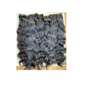 100% indien cuticule aligné cheveux bruts 12A grade naturel vague Style haute qualité faisceaux de cheveux humains pour Genius trame vente à l'exportation - Product Image 1