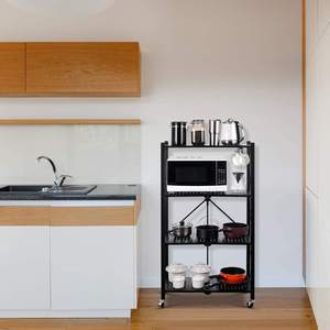 Estante de metal plegable de 5 capas, organizador para el hogar, extraíble - Product Image 3