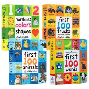 Libro de cartón personalizado <span class=keywords><strong>con</strong></span> portada en inglés, los primeros 100 <span class=keywords><strong>palabras</strong></span>, <span class=keywords><strong>diccionario</strong></span> ilustrado de animales, libros Priddy, libro para bebés a prueba de desgarros - Product Image 1