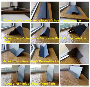Design moderno in acciaio metallo pannello intagliato isolamento e isolamento termico pannello Sandwich materiali da costruzione per l'uso in edifici - Product Image 6