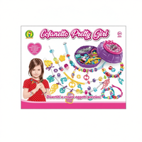 Kit de fabrication de bijoux sur le thème de la petite fille en carton plastique, 23x29 cm, ensemble d'artisanat pour enfants de 5 ans et plus