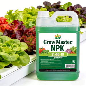 Engrais Grow Master NPK 31-10-10 - Haute teneur en <span class=keywords><strong>azote</strong></span> pour une feuillage luxuriant et une croissance végétative vigoureuse - Product Image 1