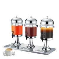 Commerciële Roestvrijstalen Plastic 8/16/24l Sap Dispenser Koude Drank Frisdrank Dispenser Voor Partij Zilver Gouden Kleur