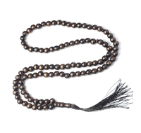 Perles de prière islamiques Tasbih 99 perles en bois bijoux de Ramadan musulman avec glands cadeau/chapelet Musulman