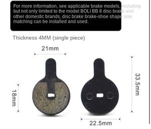 RTS Offre Spéciale Transfrontaliers Vtt Résine Semi-métal vélo Plaquettes De Frein Étrier bloc de friction disque de frein accessoires - Product Image 6